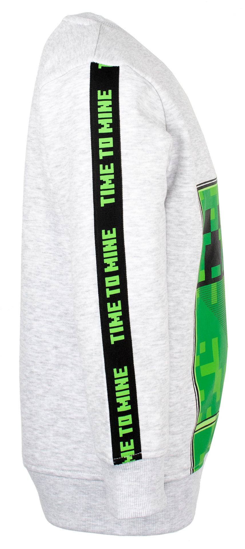 Minecraft vert Creeper Sweatshirt – gris