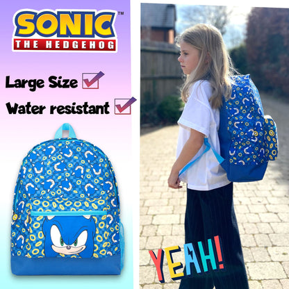 Sonic the Hedgehog enfant Sac à dos — sac à dos scolaire officiel with Your Child's Name