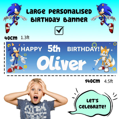 Bannière d’anniversaire – Sonic The Hedgehog
