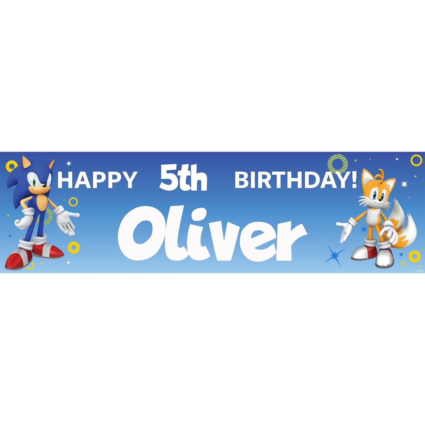 Bannière d’anniversaire – Sonic The Hedgehog