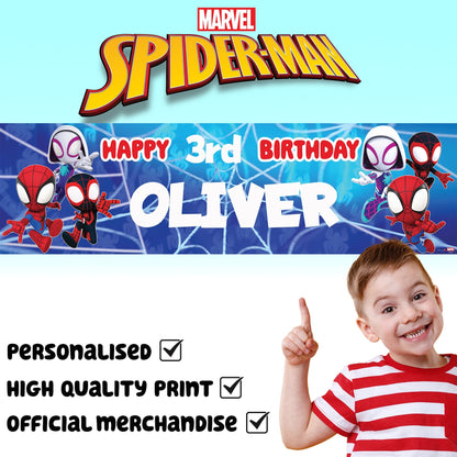 Bannière d’anniversaire – Marvel Spidey
