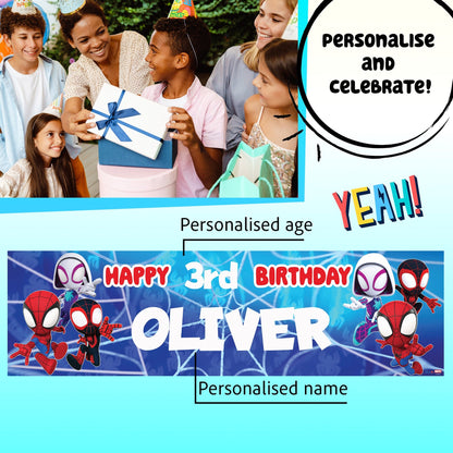 Bannière d’anniversaire – Marvel Spidey