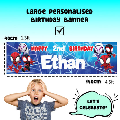 Bannière d’anniversaire – Marvel Spidey