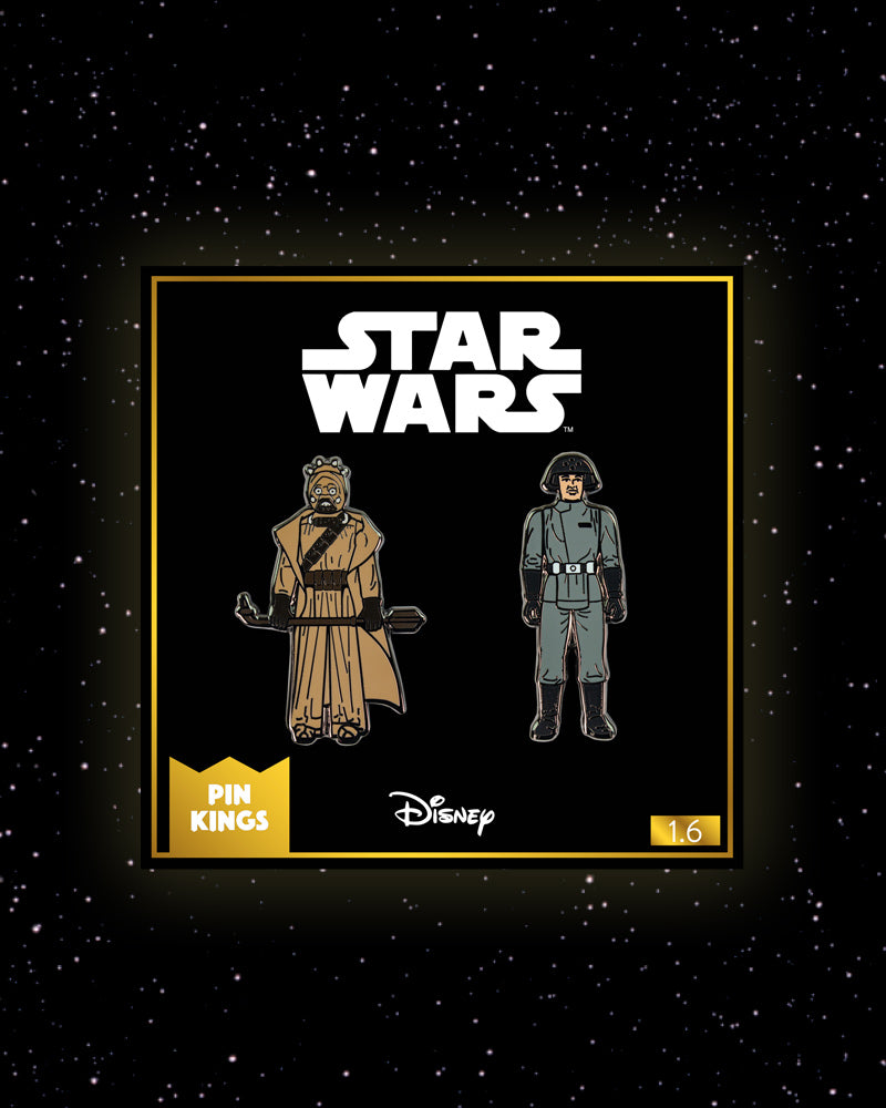 Star Wars Anstecknadeln Set 1.6 - Tusken Raider und Imperialer Todesstern-Techniker