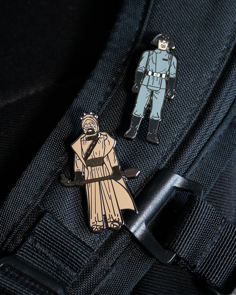 Star Wars Anstecknadeln Set 1.6 - Tusken Raider und Imperialer Todesstern-Techniker