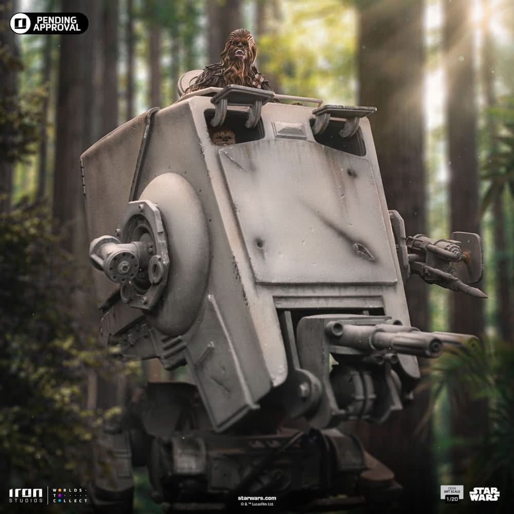 Statue AT-ST and Chewbacca - Star Wars - Demi Art Scale 1/20