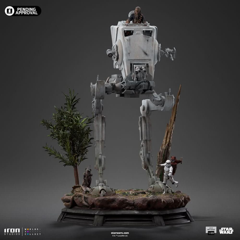Statue AT-ST and Chewbacca - Star Wars - Demi Art Scale 1/20