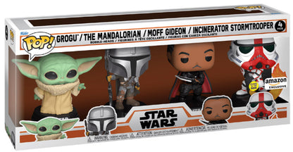 Packen Sie 4 Star Wars-Figuren: Mandalorian Holiday