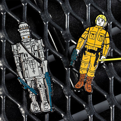 Pin-Set Star Wars 1.14 – IG-88 und Luke Skywalker (Bespin-Kampfanzug)
