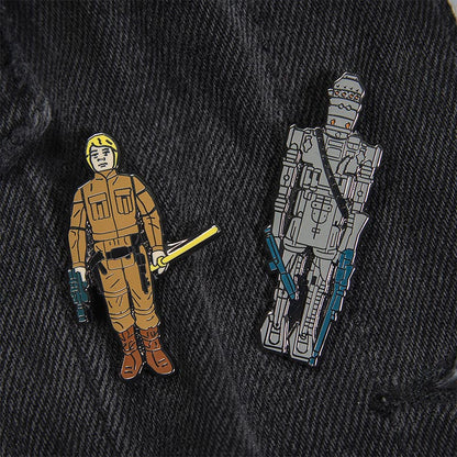 Pin-Set Star Wars 1.14 – IG-88 und Luke Skywalker (Bespin-Kampfanzug)