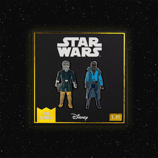 Pin-Set Star Wars 1.15 – Han Solo (Hoth-Outfit) und Lando Calrissian