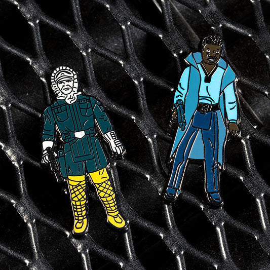 Pin-Set Star Wars 1.15 – Han Solo (Hoth-Outfit) und Lando Calrissian