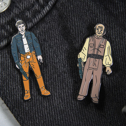 Star Wars Anstecknadel-Set 1.18 – Han Solo (Bespin-Outfit) und Lobot