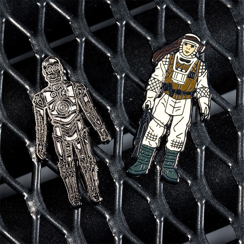 Pin-Set Star Wars 1.22 – C-3PO und Luke Skywalker (Kampfmontur Hoth)