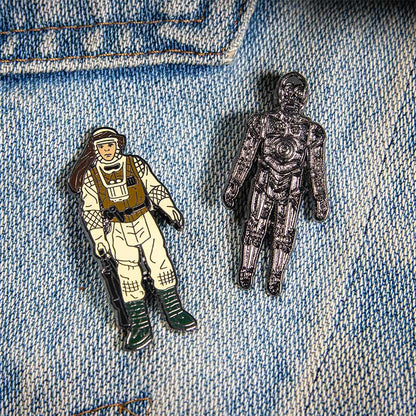 Pin-Set Star Wars 1.22 – C-3PO und Luke Skywalker (Kampfmontur Hoth)