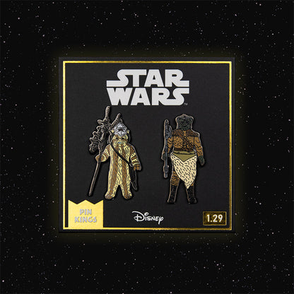 Pin-Set Star Wars 1.29 – Logray (Ewok Medizinmann) und Klaatu