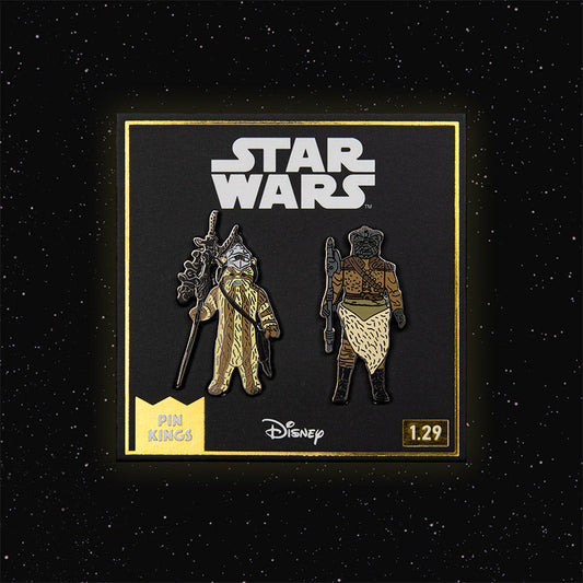 Pin-Set Star Wars 1.29 – Logray (Ewok Medizinmann) und Klaatu