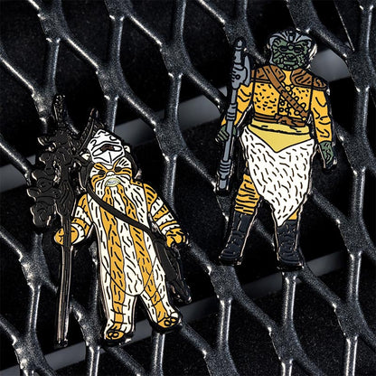 Pin-Set Star Wars 1.29 – Logray (Ewok Medizinmann) und Klaatu