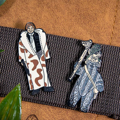 Anstecknadel-Set Star Wars 1.38 – Han Solo (im Trenchcoat) und Teebo