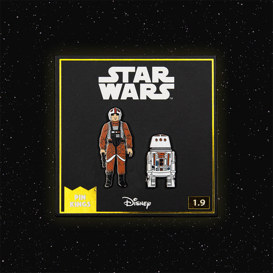 Pin's Star Wars Set 1.9 – Luke Skywalker: X-Wing-Pilot und R5 D4