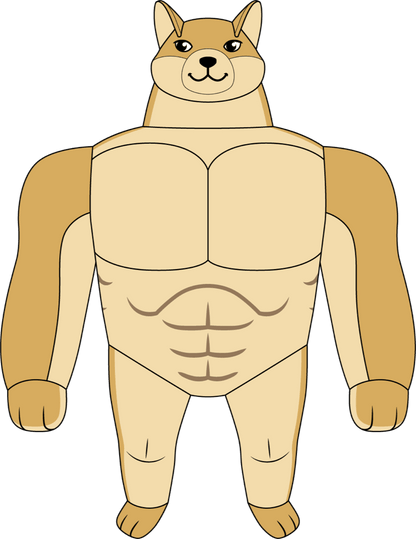 Swole Doge Plüsch (30 cm)