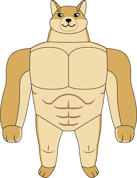 Swole Doge Plush (1ft)