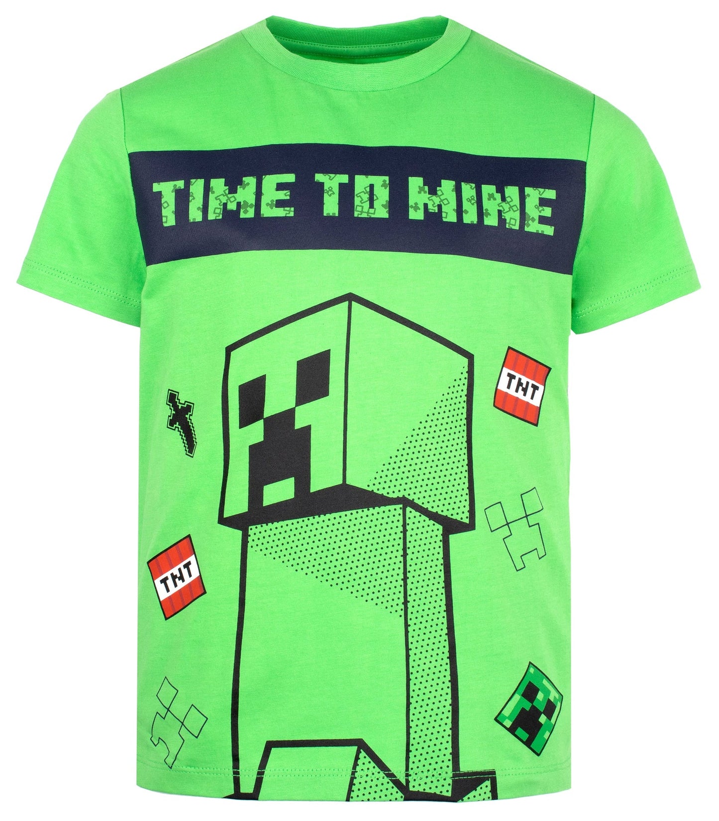Minecraft Short Sleeve Pyjama – vert