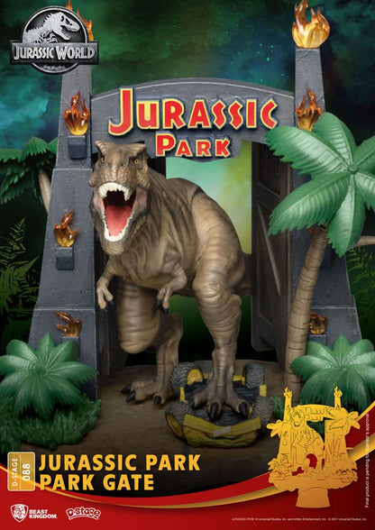 Diorama D-Stage Jurassic Park - Park Gate 