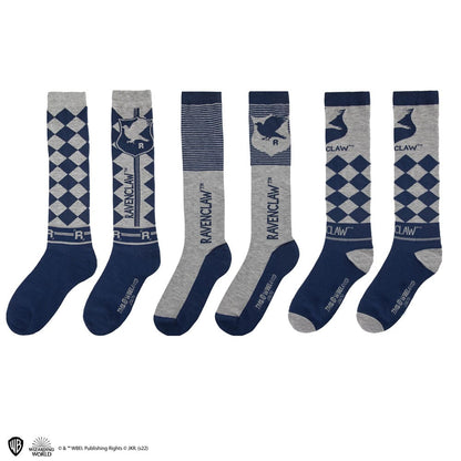 Packen Sie 3 Paar Harry-Potter-Socken – Ravenclaw 