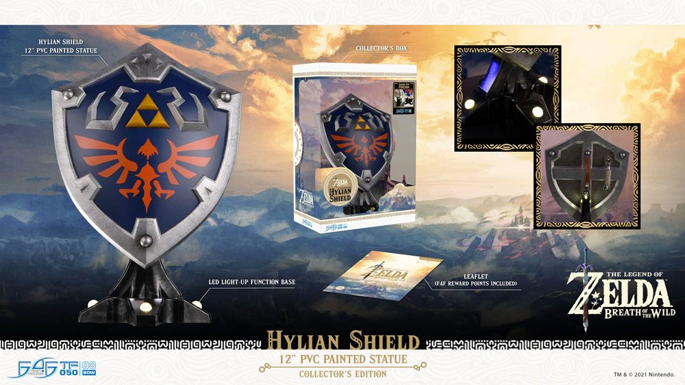 Die Legende von Zelda: Breath of the Wild-Statue – Hylian Shield Collector's Edition 