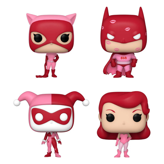 Pocket Pop! 4er-Pack – DC Comics Valentinstag 