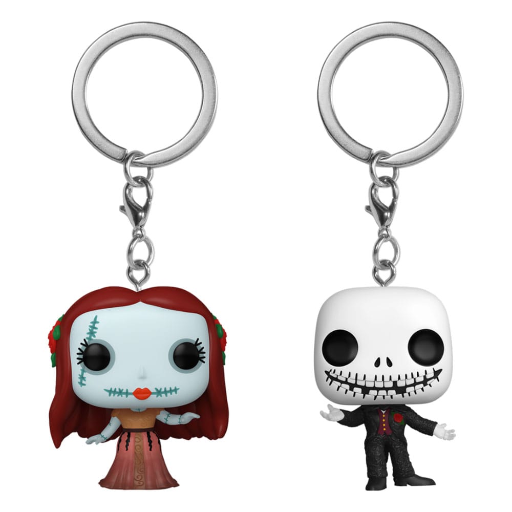 Pop! Schlüsselanhänger Sally und Jack Skellington im 2er-Pack