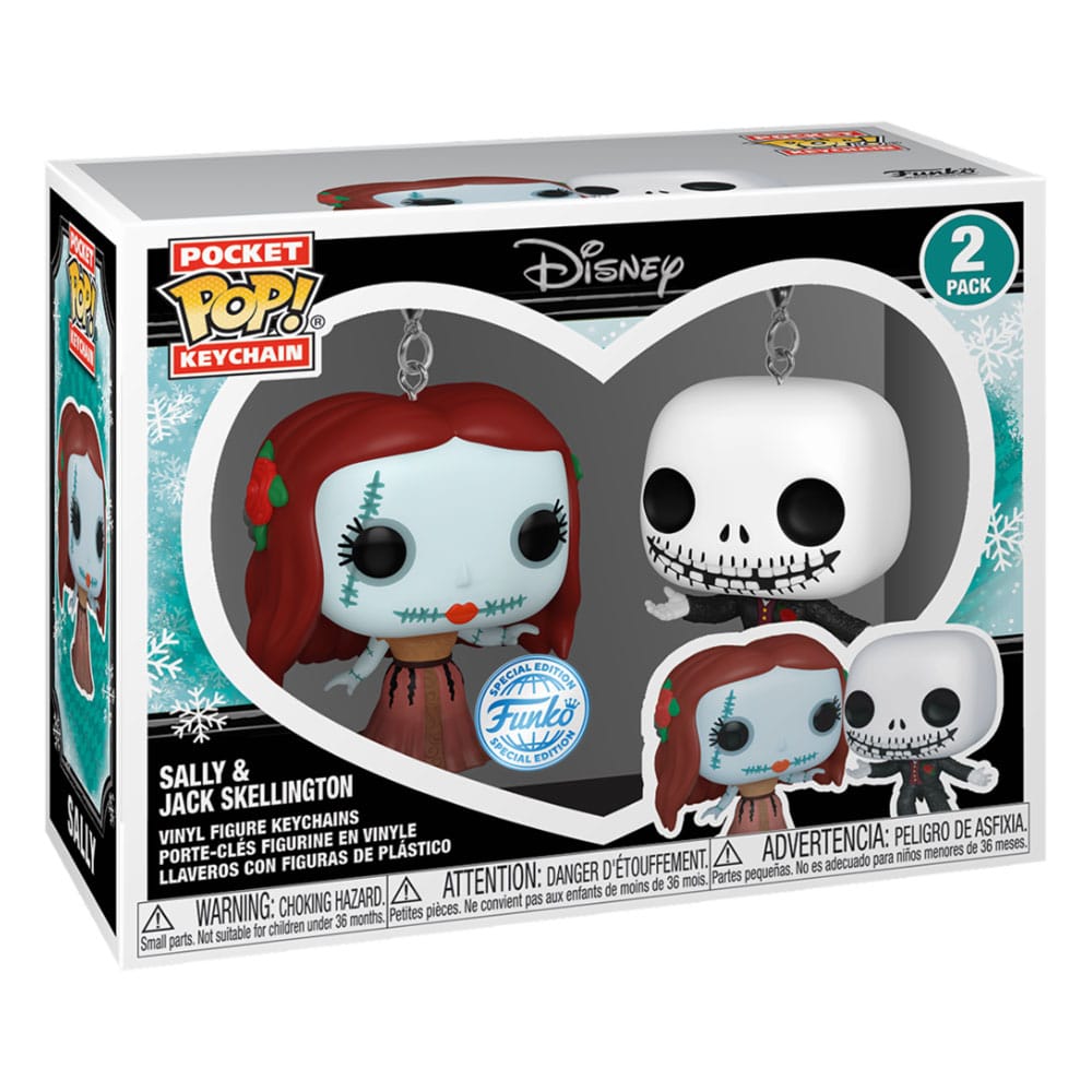 Sally et Jack Skellington - Pop! Keychain 2-Pack