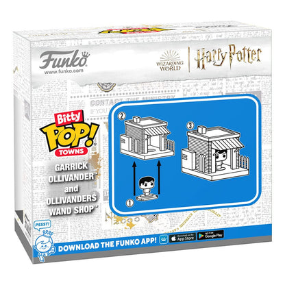 Bitty Pop! Städte Garrick Ollivander und Ollivanders Zauberstabladen 