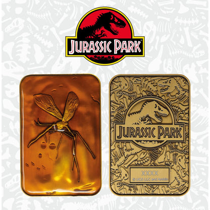 Jurassic Park Collector Metal Ingot - Mosquito in Amber