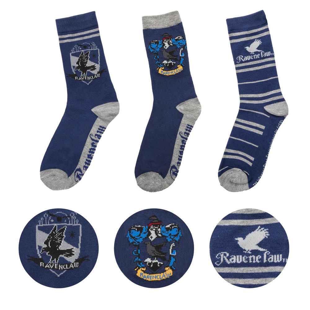 Harry Potter Pack 3 Paar Socken – Ravenclaw 