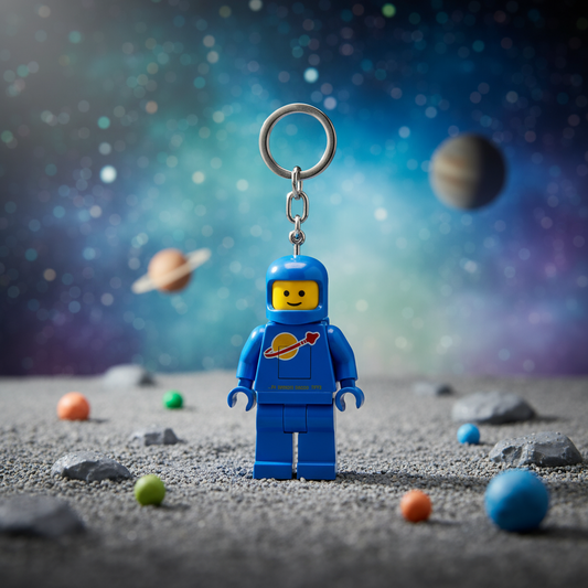 LEGO Leuchtender Schlüsselanhänger – Blauer Astronaut