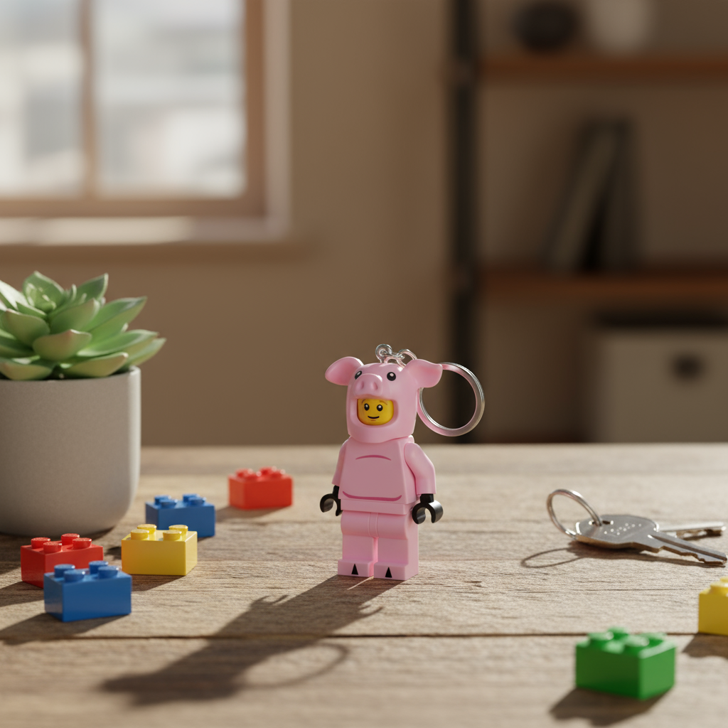 LEGO Schlüsselanhänger mit Beleuchtung – Pig Man