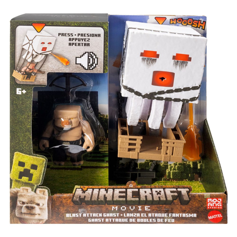 figurine minecraft le film blast attack ghast mattel
