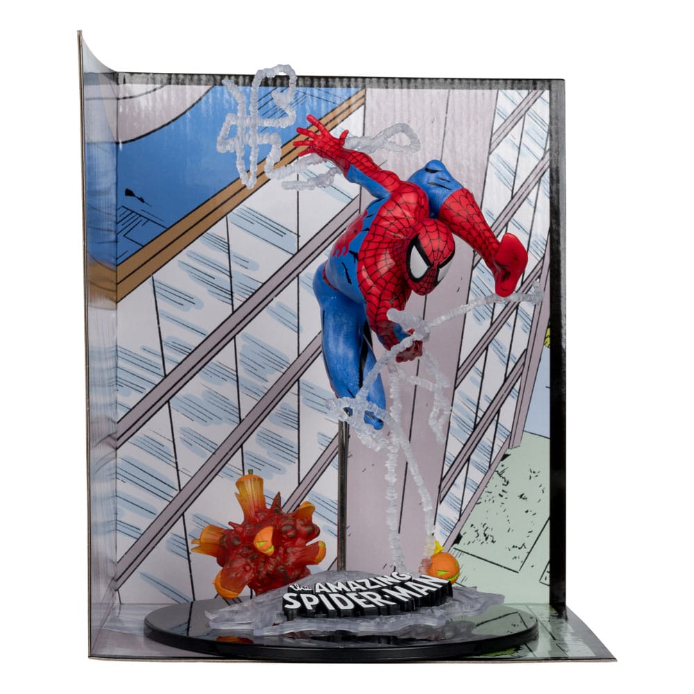 spider man 1 10th scale collectible with scene the amazing spider man 302 mcfarlane toys