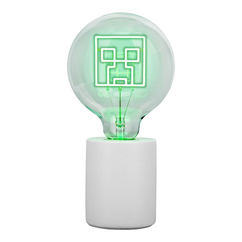 lampe led neon minecraft the creeper paladone