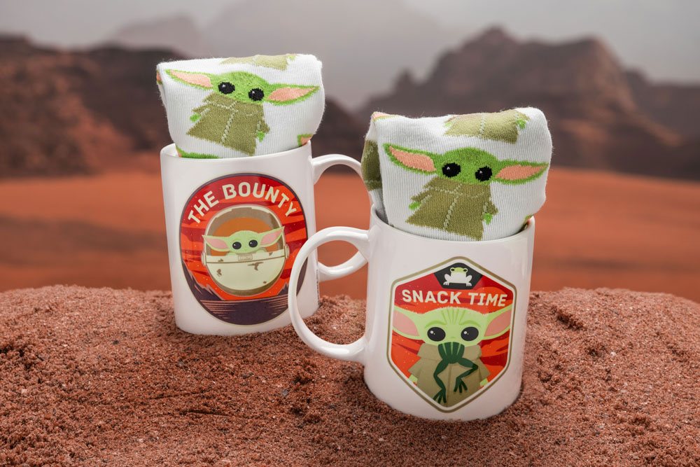 Das Mandalorian-Becher- und Socken-Set 