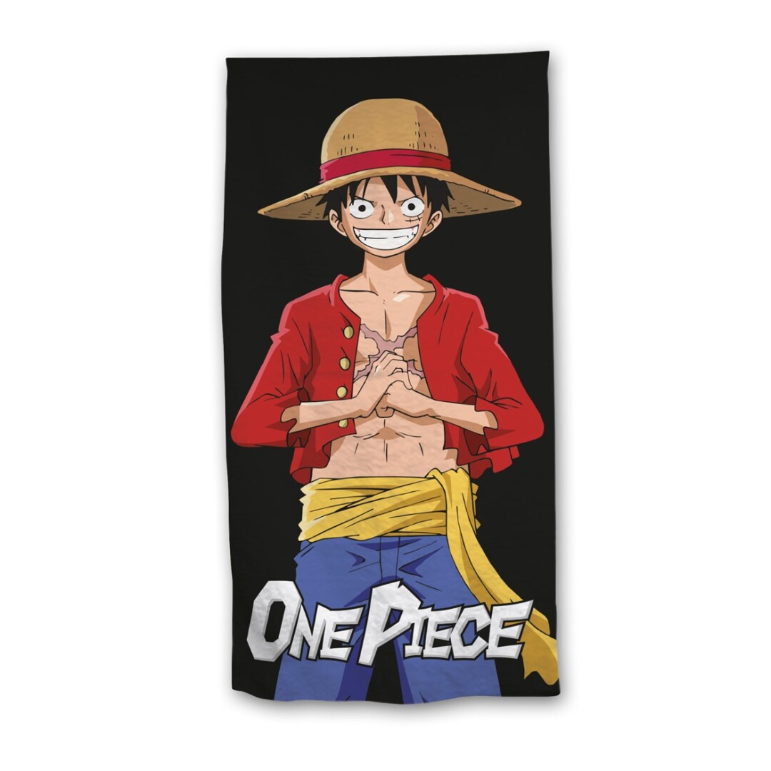 ONE PIECE Luffy Serviette de Plage 100% Polyester 70x140cm