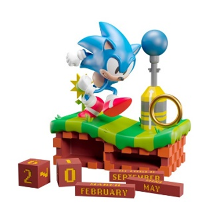 SONIC Calendrier Perpétuel 3D en Résine