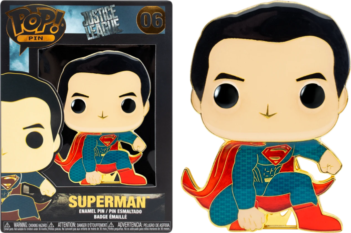 DC COMICS Pop Large Enamel Pin N° 06 Superman