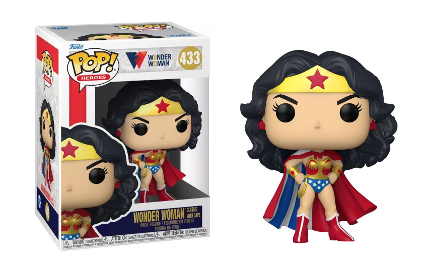 WW80TH POP N° 433 Wonder Woman (Classic w/ Cape)