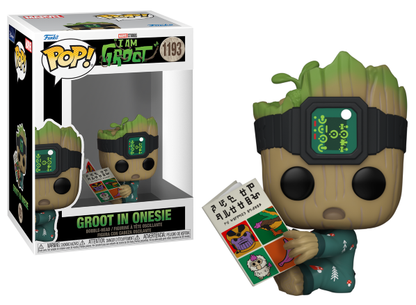 I AM GROOT POP N° 1193 Groot PJs avec Livre Funko