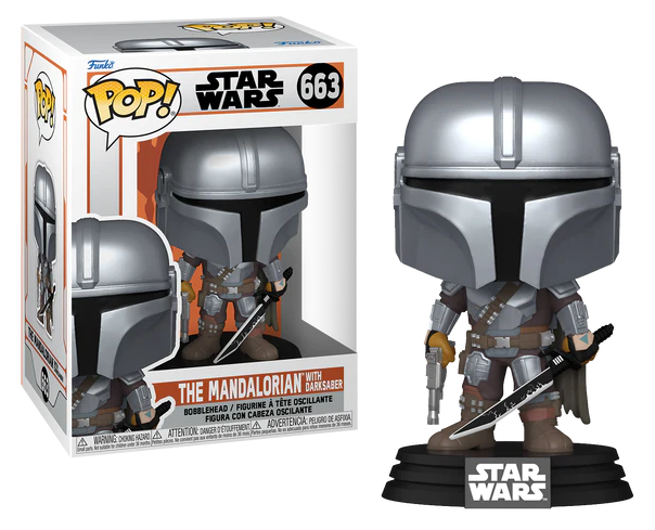 THE MANDALORIAN POP N° 663 The Mandalorian avec Darksaber