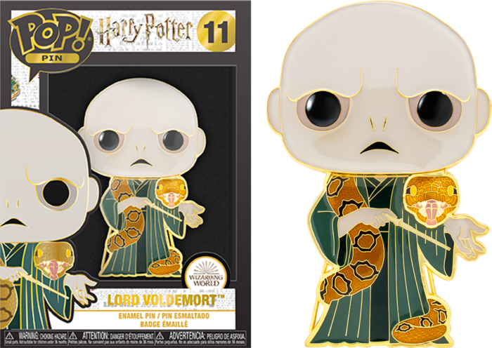 HARRY POTTER Pop Large Enamel Pin N° 11 Lord Voldemort avec Nagini