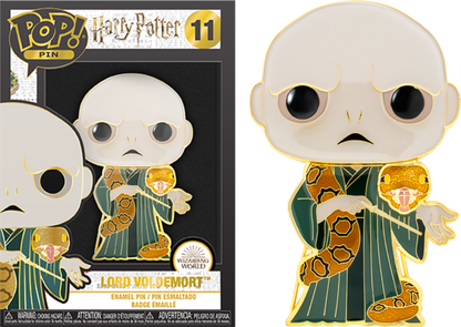 HARRY POTTER Pop Large Enamel Pin N° 11 Lord Voldemort avec Nagini